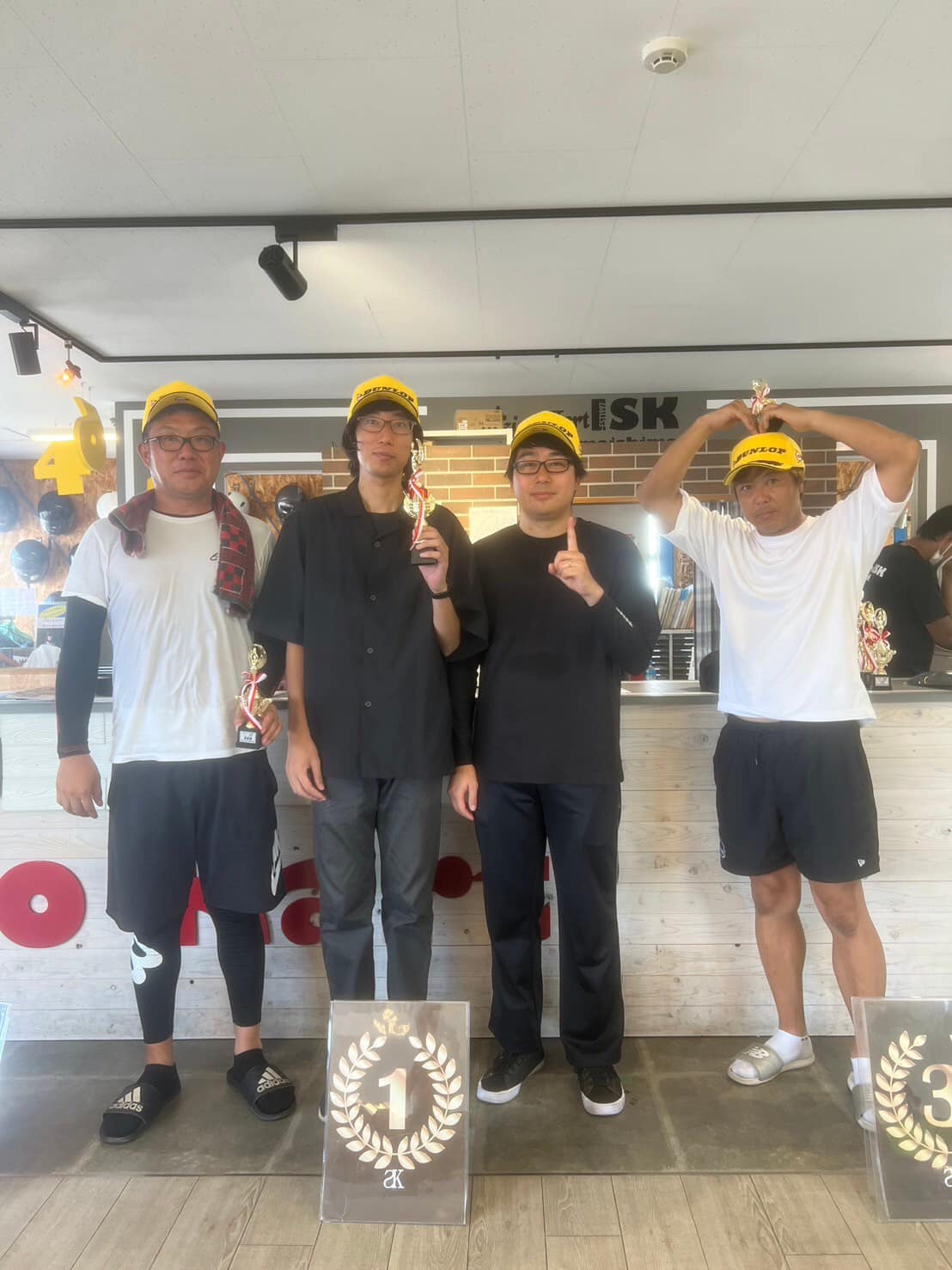 チャレンジ表彰台